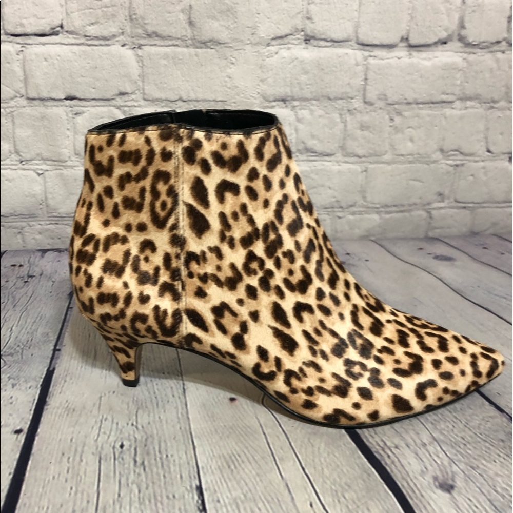 Sam Edelman Kinsey sand leopard ankle booties , used once
